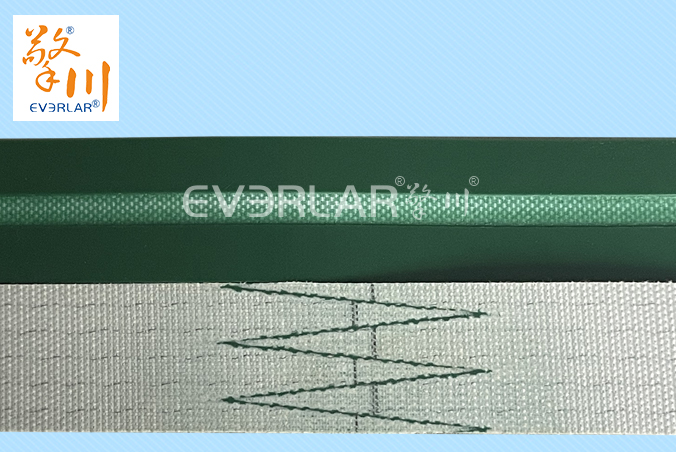 綠色PVC輸送帶開槽耐磨耐寒防靜電工業皮帶