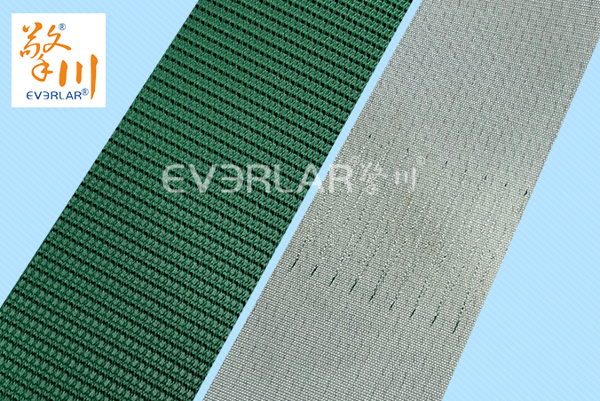 綠色PVC花紋帶防滑耐磨食品加工行業自動化包裝線輸送帶廠家定制