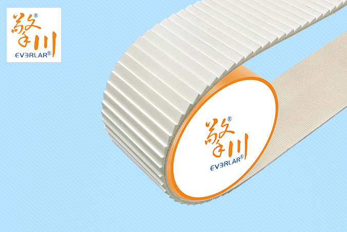 白色PVC搓衣板輸送帶防滑耐磨工業皮帶食品包裝物流行業傳送帶